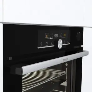 Духова шафа Gorenje електрична, 77л, A+, пара, дисплей, піроліз, готування на різних рівнях, чорний №10