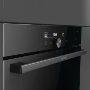 Духовой шкаф Gorenje электрический, 77л, A+, пар, дисплей, готовка на разных уровнях, пиролиз, Wi-Fi, черный №6