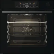 Духовой шкаф Gorenje электрический, 77л, A+, пар, дисплей, черный
