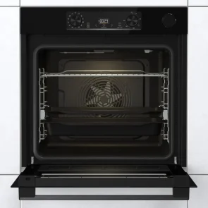 Духова шафа Gorenje електрична, 77л, A+, пара, дисплей, чорний №10