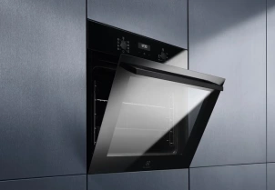 Духовой шкаф Electrolux электрический, 65л, A, дисплей, конвекция, телескопические направляющие, черный №3