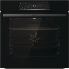 Духова шафа Gorenje електрична, 77л, A+, пара, дисплей, чорний №2
