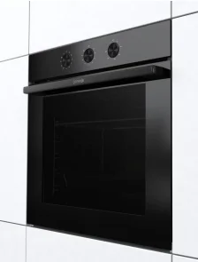 Духова шафа Gorenje електрична, 77л, A+, пара, дисплей, чорний №3