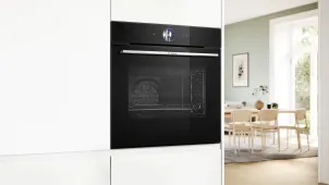 Духова шафа Bosch електрична, 71л, A+, дисплей, конвекція, піроліз, чорний №3