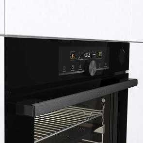 Духова шафа Gorenje електрична, 77л, A+, пара, дисплей, чорний №6