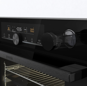 Духова шафа Gorenje електрична, 77л, A+, пара, дисплей, чорний №7