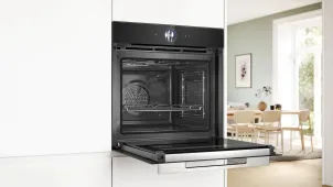 Духова шафа Bosch електрична, 71л, A+, дисплей, конвекція, піроліз, чорний №6