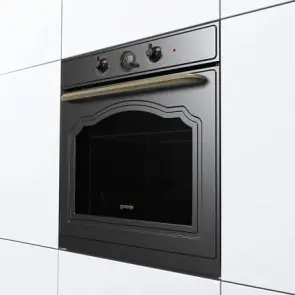 Духовой шкаф Gorenje электрический, 77л, A+, пар, дисплей, черный №3