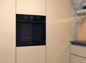 Духова шафа Whirlpool електрична, 71л, A+, дисплей, конвекція, телескоДуховкані напрямні, чорний №10