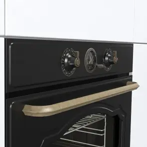 Духовой шкаф Gorenje электрический, 77л, A+, пар, дисплей, черный №6