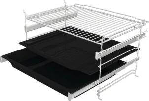 Духовой шкаф Gorenje электрический, 77л, A, пар, дисплей, макс.темпер.-300, белый №9