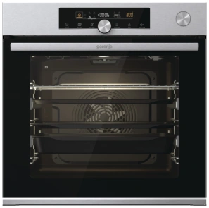 Духова шафа Gorenje електрична, 77л, A+, пара, приготув. на декількох рівнях, дисплей, нерж №2