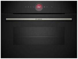 Духовой шкаф Bosch электрический компактный, 45л, A, дисплей, конвекция, ф-ция микроволн, черный