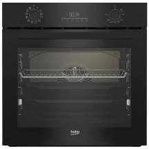 Духовой шкаф Beko электрический, 72л, A, дисплей, конвекция, телескопические направляющие, черный