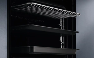 Духовой шкаф Electrolux электрический, 72л, A+, дисплей, конвекция, пиролиз, телескопические направляющие, черный №4