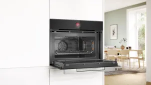 Духова шафа Bosch електрична компактна, 45л, A, дисплей, конвекція, ф-ція мікрохвиль, чорний №6