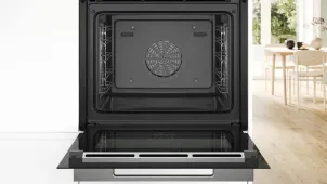 Духовой шкаф Bosch электрический, 71л, A+, дисплей, конвекция, черный №4