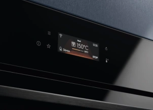 Духовой шкаф Electrolux электрический, 72л, A+, дисплей, конвекция, пиролиз, телескопические направляющие, черный №5