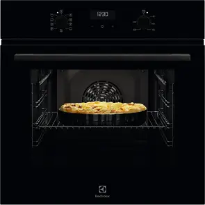 Духова шафа Electrolux електрична, 65л, А, пара, дисплей, конвекція, телескоДуховкані напрямні, чорний №1