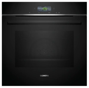 Духовой шкаф Siemens электрический, 71л, A+, дисплей, конвекция, пиролиз, черный №1