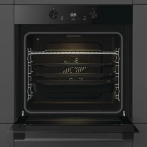 Духова шафа Gorenje електрична, 77л, A+, пара, дисплей, піроліз, чорний №7