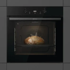 Духова шафа Gorenje електрична, 77л, A+, пара, дисплей, піроліз, чорний №8