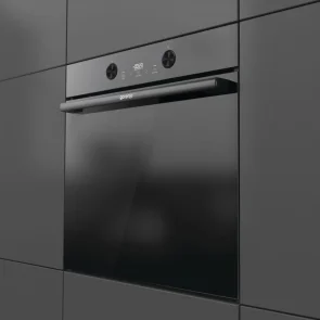 Духова шафа Gorenje електрична, 77л, A+, пара, дисплей, піроліз, чорний №9