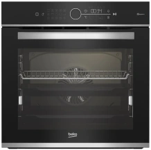 Духовой шкаф Beko электрический, 72л, A+, дисплей, конвекция, телескопические направляющие, пара, нерж.