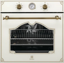 Духовой шкаф Electrolux электрический Rococo, 72л, A, конвекция, шампань