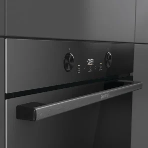 Духова шафа Gorenje електрична, 77л, A+, пара, дисплей, піроліз, чорний №10