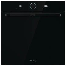 Духова шафа Gorenje електрична, 77л, A, пара, дисплей, макс.темпер.-300, чорний