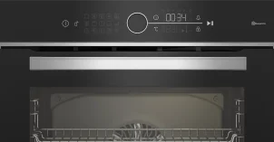 Духовой шкаф Beko электрический, 72л, A+, дисплей, конвекция, телескопические направляющие, пара, нерж. №4