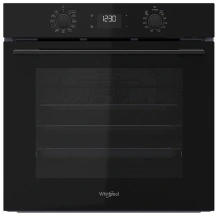 Духовой шкаф Whirlpool электрический, 71л, A+, дисплей, конвекция, телескопические направляющие, черный