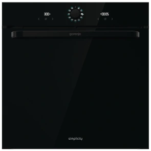 Духова шафа Gorenje електрична, 77л, A, пара, дисплей, макс.темпер.-300, чорний №2