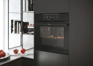 Духова шафа Haier електрична, 70л, A+, дисплей, конвекція, телескоДуховкані напрямні, чорний №5