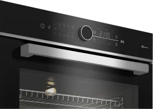 Духовой шкаф Beko электрический, 72л, A+, дисплей, конвекция, телескопические направляющие, пара, нерж. №6