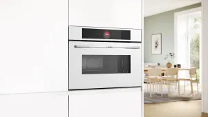 Духовой шкаф Bosch электрический компактный, 45л, A, дисплей, конвекция, ф-ция микроволн, белый №3