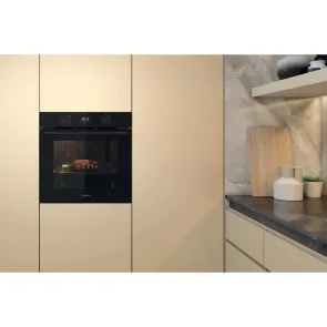 Духова шафа Whirlpool електрична, 71л, A+, дисплей, конвекція, телескоДуховкані напрямні, чорний №7