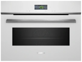 Духова шафа Siemens електрична компактна, 45л, A, дисплей, конвекція, ф-ція мікрохвиль, білий