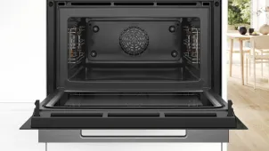 Духовой шкаф Bosch электрический компактный, 45л, A, дисплей, конвекция, ф-ция микроволн, белый №6