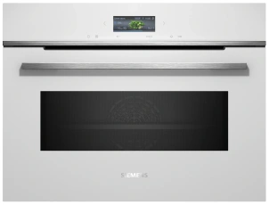 Духова шафа Siemens електрична компактна, 45л, A, дисплей, конвекція, ф-ція мікрохвиль, білий №2