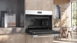 Духова шафа Siemens електрична компактна, 45л, A, дисплей, конвекція, ф-ція мікрохвиль, білий №3
