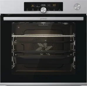 Духова шафа Gorenje електрична, 77л, A+, пара, дисплей, готування на різних рівнях, нерж №1