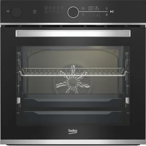 Духовой шкаф Beko электрический, 72л, A+, дисплей, конвекция, пар, телескопические направляющие, нерж. №2