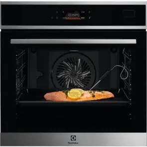 Духова шафа Electrolux електрична, 70л, А++, пара, дисплей, конвекція, ф-ція пароварки, телескоДуховкані напрямні, чорний №1