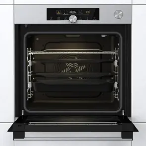 Духова шафа Gorenje електрична, 77л, A+, пара, дисплей, готування на різних рівнях, нерж №3