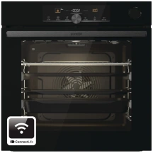 Духовой шкаф Gorenje электрический, 77л, A+, пар, дисплей, 300°C, Wi-Fi, черный