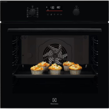 Духовой шкаф Electrolux электрический, 72л, A, пар, дисплей, конвекция, телескопические направляющие, черный