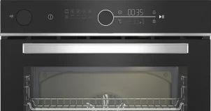 Духовой шкаф Beko электрический, 72л, A+, дисплей, конвекция, пар, телескопические направляющие, нерж. №5
