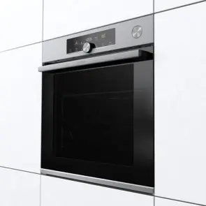 Духова шафа Gorenje електрична, 77л, A+, пара, дисплей, готування на різних рівнях, нерж №6